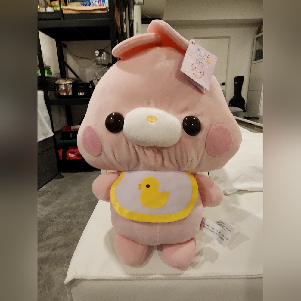 Kawaii Baby Rabbit in Pink - 15"
